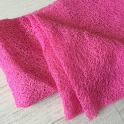 Wrap gauze tissu dentellé 160x50 cm, modèle rose foncé