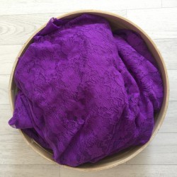 Violet - Wrap en dentelle séance photo bébé ou maternité