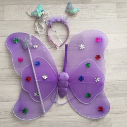 Fée Papillon Violet - Déguisement costume bébé/enfant 2 à 10 ans
