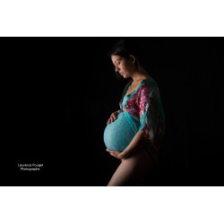 Turquoise - Wrap en dentelle séance photo bébé ou maternité