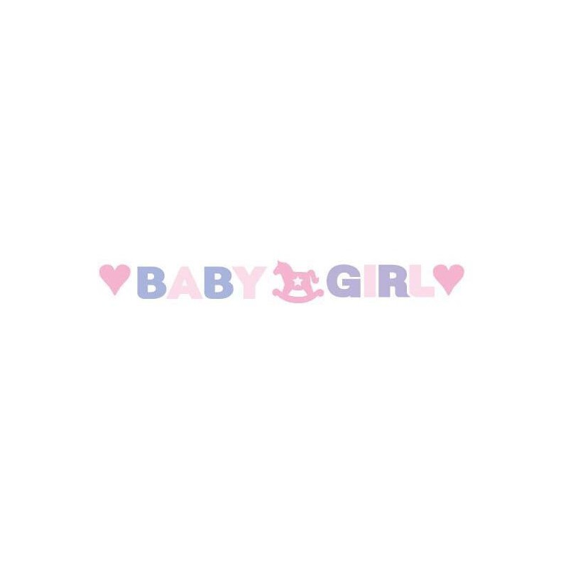 Guirlande Baby Girl tricolore