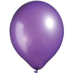 Lot de 6 ballons violet métallisé 