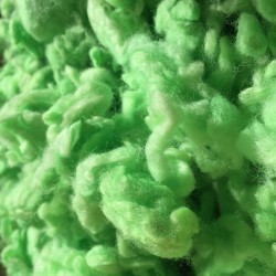 Morceaux de laine duvetteuse pour remplir vos contenants, modèle vert  (réf10) 
