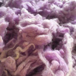 Morceaux de laine duvetteuse pour remplir vos contenants, modèle lavande  (réf18) 