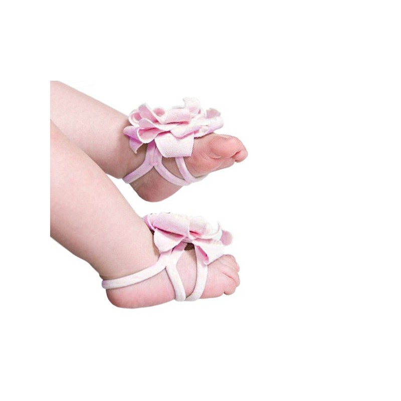 Accéssoire, couvre pied modèle pétale rose layette
