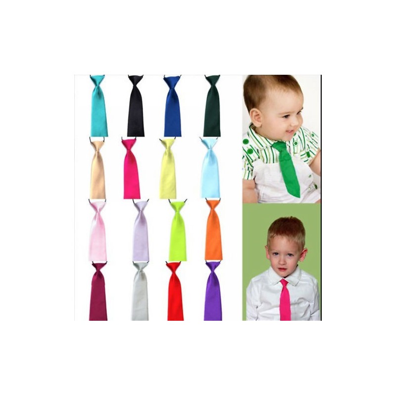 Cravates unies enfants 1 à 10 ans