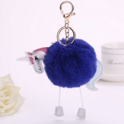 Porte clés accessoire de sac, modèle Licorne 