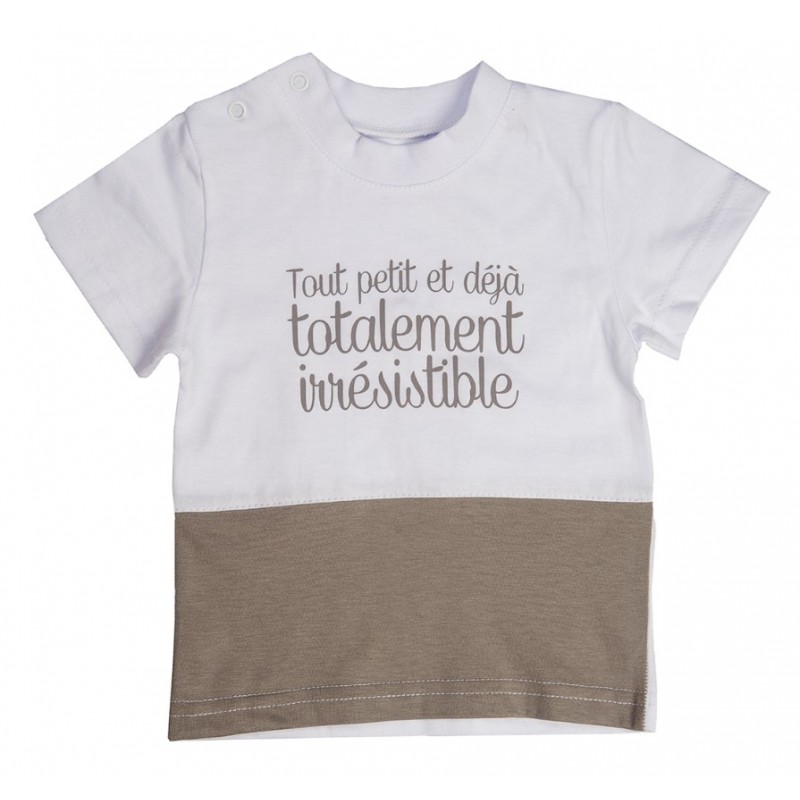 Tee shirt MC "Totalement irrésistible" thème Les petits amours