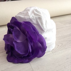 Bonnet fleur bébé/enfant en coton, 1 an à 12 ans