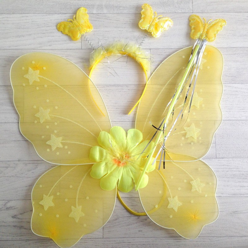 Fée Papillon jaune soleil - Déguisement costume bébé/enfant 2 à 10 ans